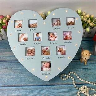 First Year Baby Keepsake Frame with Light 0-12 Month
