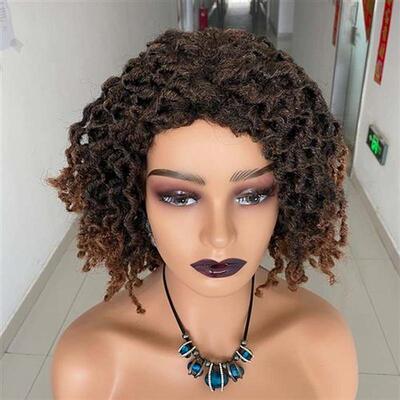 Short Braided Wigs For Black Women Short Dreadlock Wigs Afro