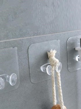 1PC Strong Self Adhesive Hooks Transparent Sucker Hook Wall