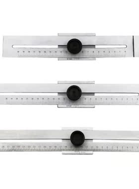 0-200/250/300mm Woodworking T type Scriber Marking Gauge Rul
