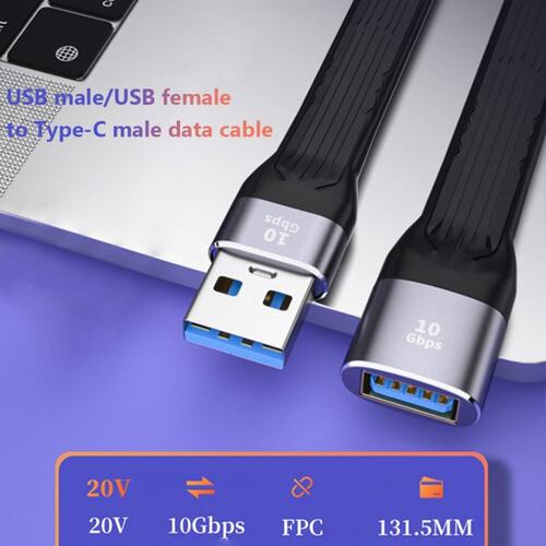 Short FPC Flexible Cable USB 3.1 Type C Fast Charger Adapter