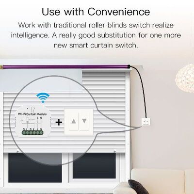 Tuya WiFi RF Roller Blind Shutter Curtain Switch Module for