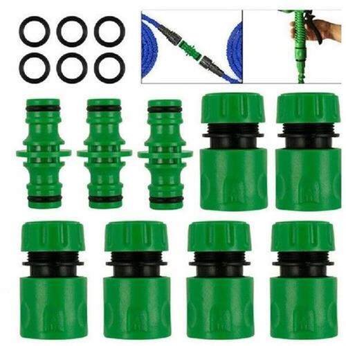 15PCS Garden Watering Hose Quick Connector 1/2 Inch Double