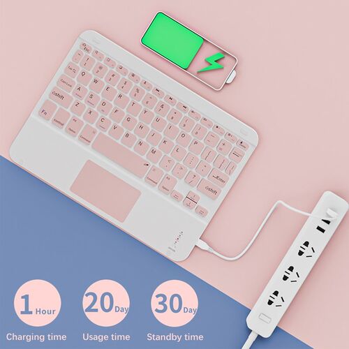 Luxury Touchpad Wireless Bluetooth Keyboard Phone Case For