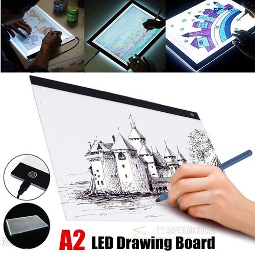 USB A2 LED Drawing Board Track Comics Tool Light Box Drawing
