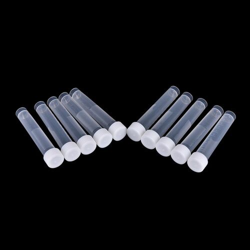 10pcs 10ml Plastic Frozen Test Tubes Vial Seal Cap Container