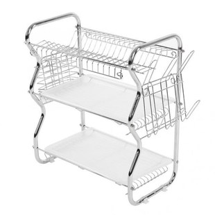 3 Tiers Home Kitchen Dish Plate Bowl Cup Drying Rack Drainer