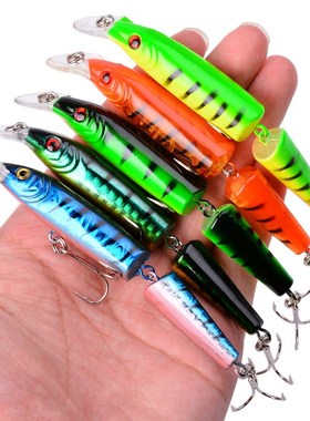 1Pcs Lifelike Artificial Crankbait Multi Jointed Fishing Lur