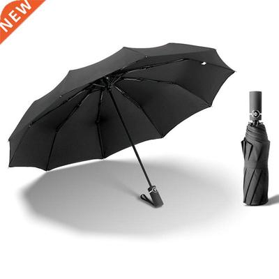 Wind Resistant Folding Automatic Umbrella Rain Women Auto Lu