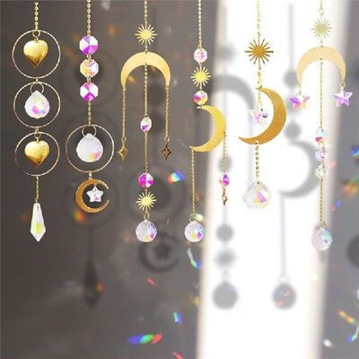 Sun catcher moon star sun Garden Hanging Pendant Rainbow
