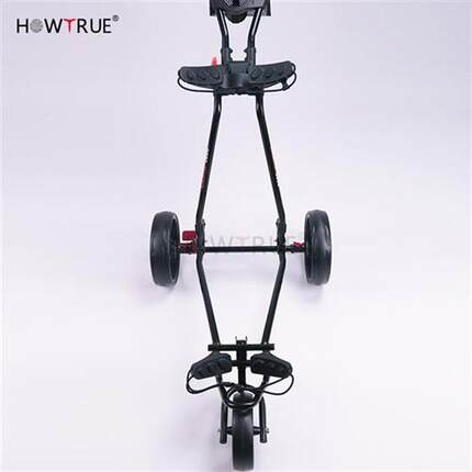 Golf Push Cart Swivel Foldable 3 Wheels Pull Cart Golf Troll