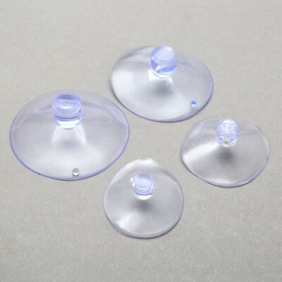 10Pcs Clear Strong Vacuum Suckers Hook Hanger Sucker Suction
