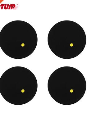4pcs/12pcs/30pcs Matkot Ball Squash Ball One Yellow Dots Lo