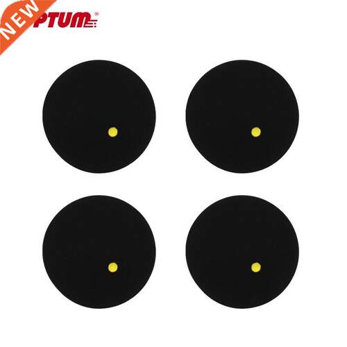 4pcs/12pcs/30pcs Matkot Ball Squash Ball One Yellow Dots Lo