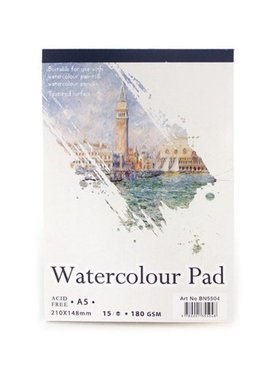 15 Sheets A3/A4/A5 Watercolor Paper Sketch Book Notepad for