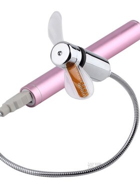 Hand Mini USB Fan Portable Gadgets Flexible Gooseneck LED Cl