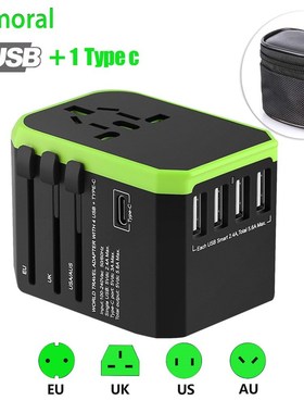 Universal Travel Adapter International Wall Charger AC Plug