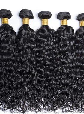 Peruvian 10A Water Wave Bundles Unprocessed Water Wave Curly