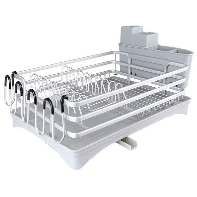 Dish Drying Rack, Compact Rustproof Dish Rack and