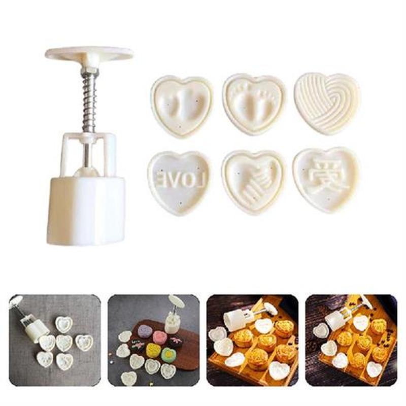 Mold Cake Molds Baking Press Tools Mooncake Valentine Moon