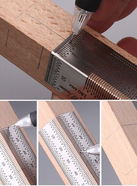 High-precision T-type Line Scriber Hole Scale Ruler Stainles