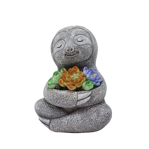 Cactus Plants Pots Indoor Gardening Planters Sloth Shaped