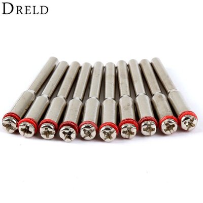 10Pc 3.175mm Diamond Cutting Disc Mandrels Polishing Wheel M