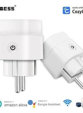 Aubess 5PC Smart EU Plug 16A WIFI Wireless Remote Socket