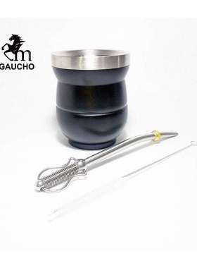 1 Set/Lot Yerba Mate Calabash Gourds Stainless 150 ML Delic