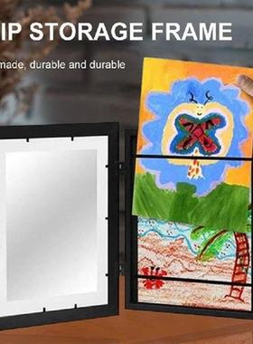 2PCS Kids Artwork Picture Frame with Mat Hold Up To 50 -150
