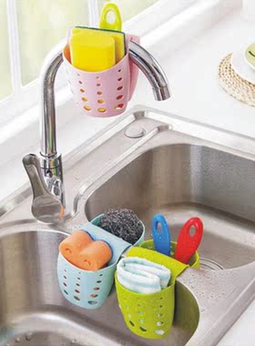 Sink Shelf Soap Sponge Holder Clip Dish Drainer Drying Rack