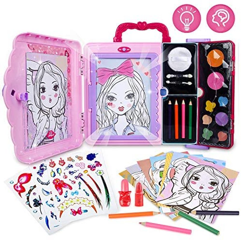 Sanlebi Light Up Tracing Pad Coloring Drawing Board Princess