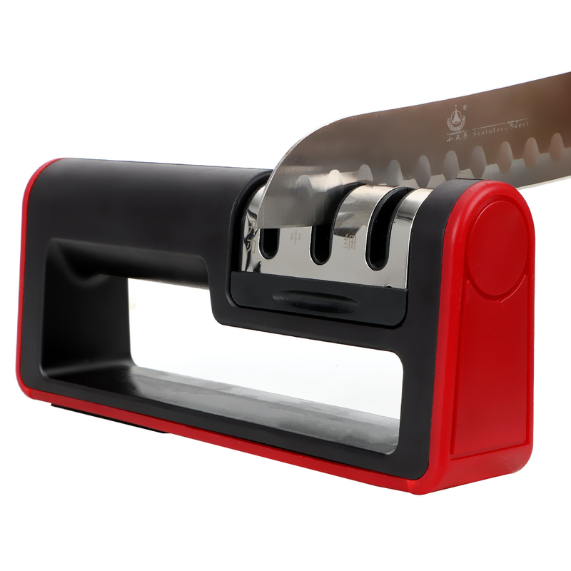 Professional 3 Stages Sharpener Sharpening Stone Knife
