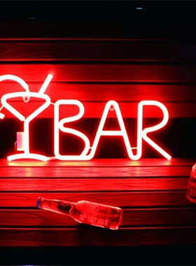 LED BAR Neon Sign Light for Bar KTV Snack Shop Decor Juice L