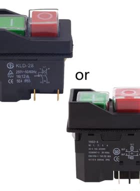 4 Pin 16A KLD-28 Electromagnetic Pushbutton Switch Waterproo