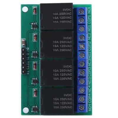 DC5V Relay Module 4ch Pulse Trigger Board Bistable Self-Lock