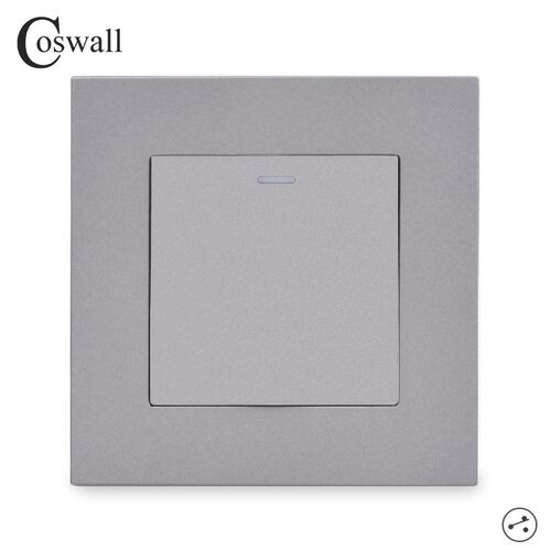Simple Style PC Panel 1 Gang 2 Way Pass Through On / Off Sta