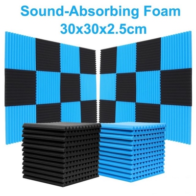 24PCS 300x300x25mm Home Studio Acoustic Foam Soundproofing A