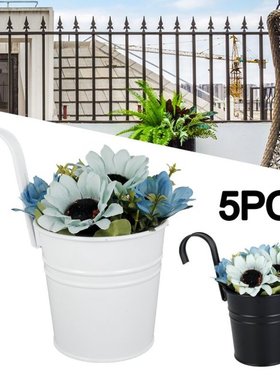 5 Pcs Wall Hanging Flower Pots Home Tuin Decoratie Plantenba