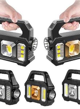 LED Flashlight Solar Powered Handheld Torch Portable