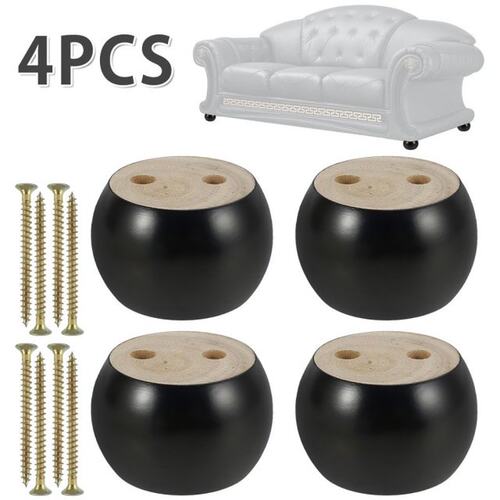 4 Pcs/Set Wooden Sofa Legs Feet Coffee Table Furniture Level