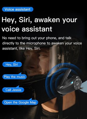 EJEAS Q7 Bluetooth Motorcycle Helmet Intercom Headsets Remo