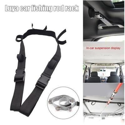 Vehicle Fishing Rod Holder 3.8x220cm Adjustable Strap