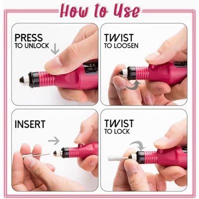 DIY Nail Drill Bit Set In-home Manicure Tool Nail Art Electr