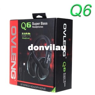 2015 OVLENG OV-Q6 USB Stereo Headphone Headset Microphone Mi