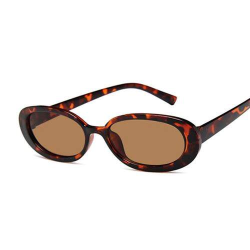 Sunmmer Candy Color Oval Sunglasses Woman Design Vintage Ret