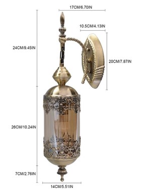 Artpad Vintage Nordic Wall-Sconces Led Loft Lamp Fixture Bed