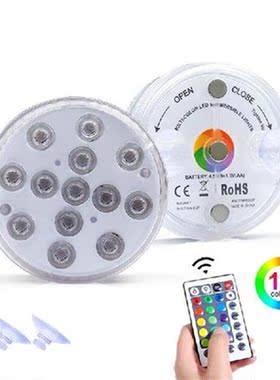 16 Colors 13 Led Submersible Light with Magnet and Suction