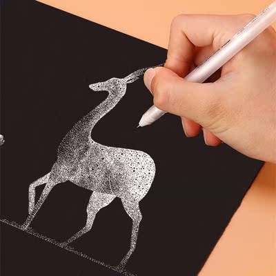 1pc Japan  Gelly Roll White Gel Ink Pen 05/08/10 Sketc