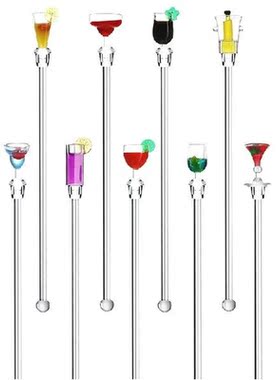 Acrylic Cocktail Stirrer Sturdy Cocktail Swizzle